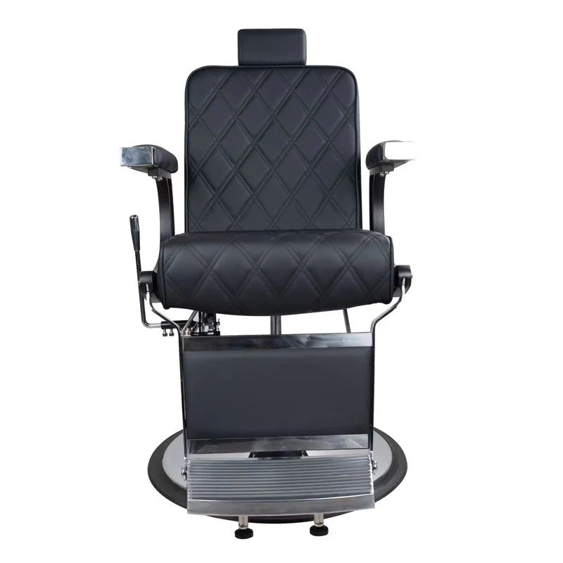 Greenlife Ninja Advance Modern Classic Hydraulic Salon Barber Chair - Professional Hair Cutting Styling Chair for Barbershops & Salons - Heavy Duty Adjustable Hydraulic Stylist Chair with Headrest & Footrest