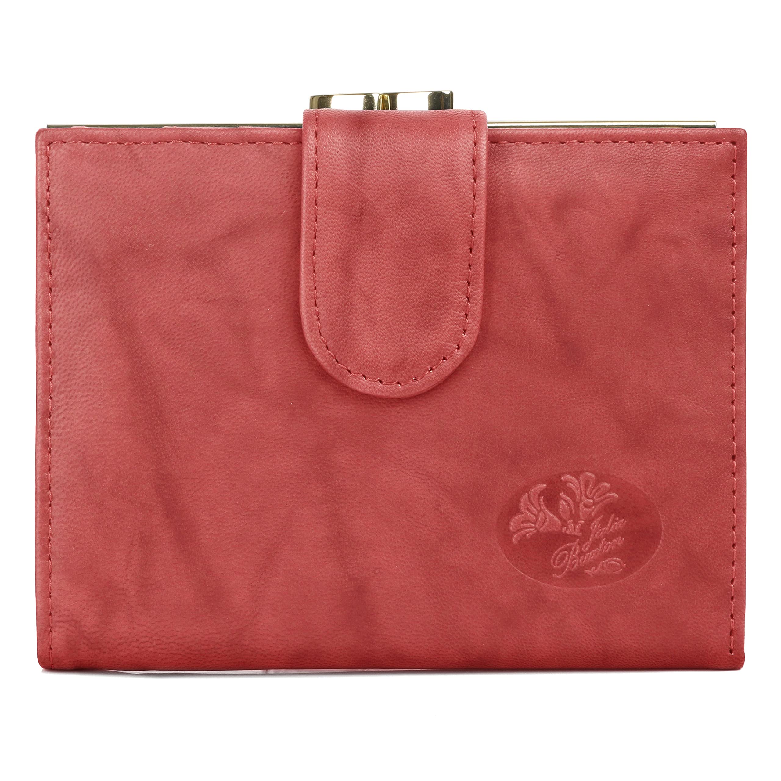 Julia Buxton Heiress Double Cardex™ Red - Premium Leather Wallet for Women | Perfect for Everyday Use, Travel & Gift Giving