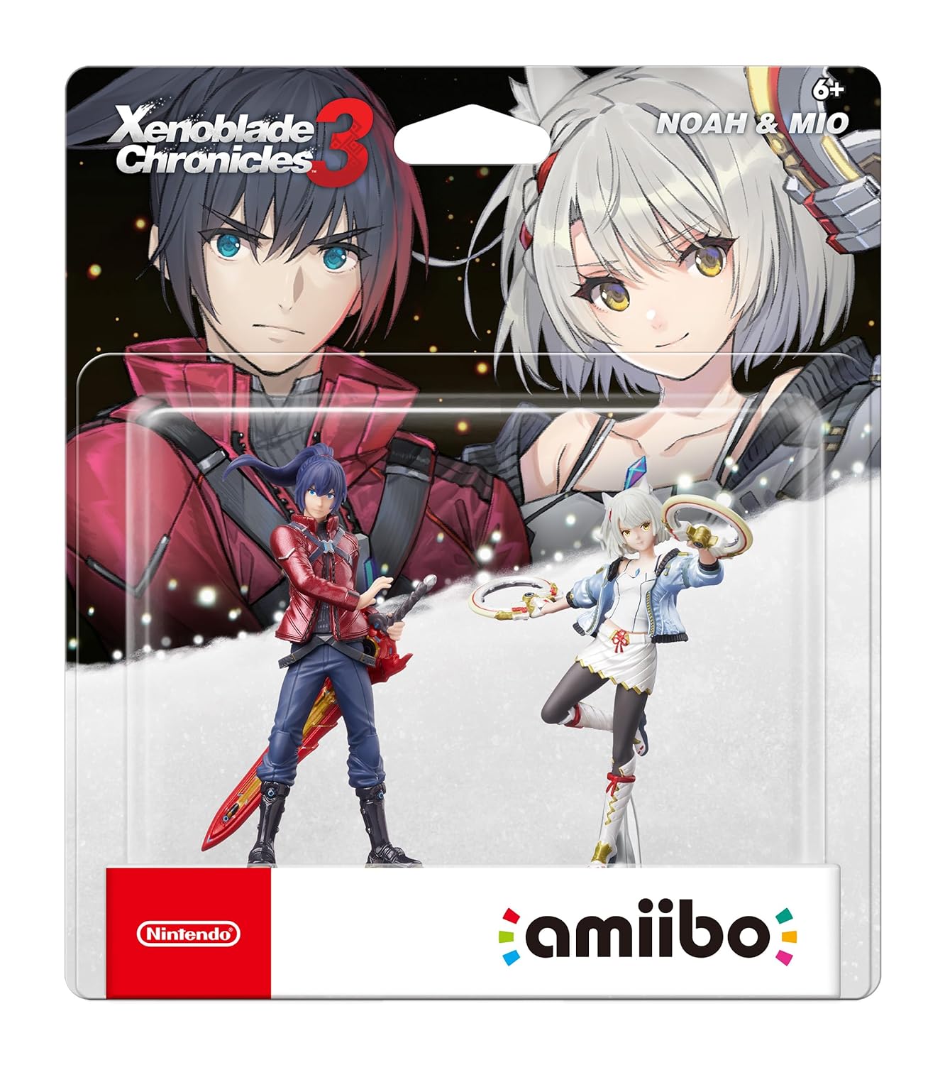Xenoblade Chronicles 3 Noah & Mio amiibo Figure - US Version - Perfect for Nintendo Switch Collectors and Game Fans