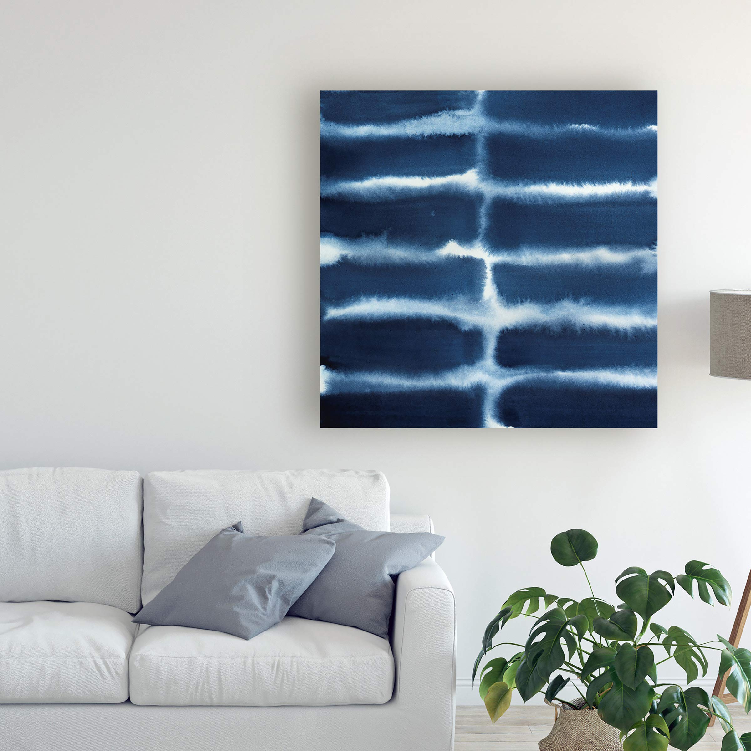Grace Popp Indigo Bleed V - 18x18 Premium Fine Art Print for Home & Office Decor | Modern Wall Art for Living Room, Bedroom, or Gallery Display