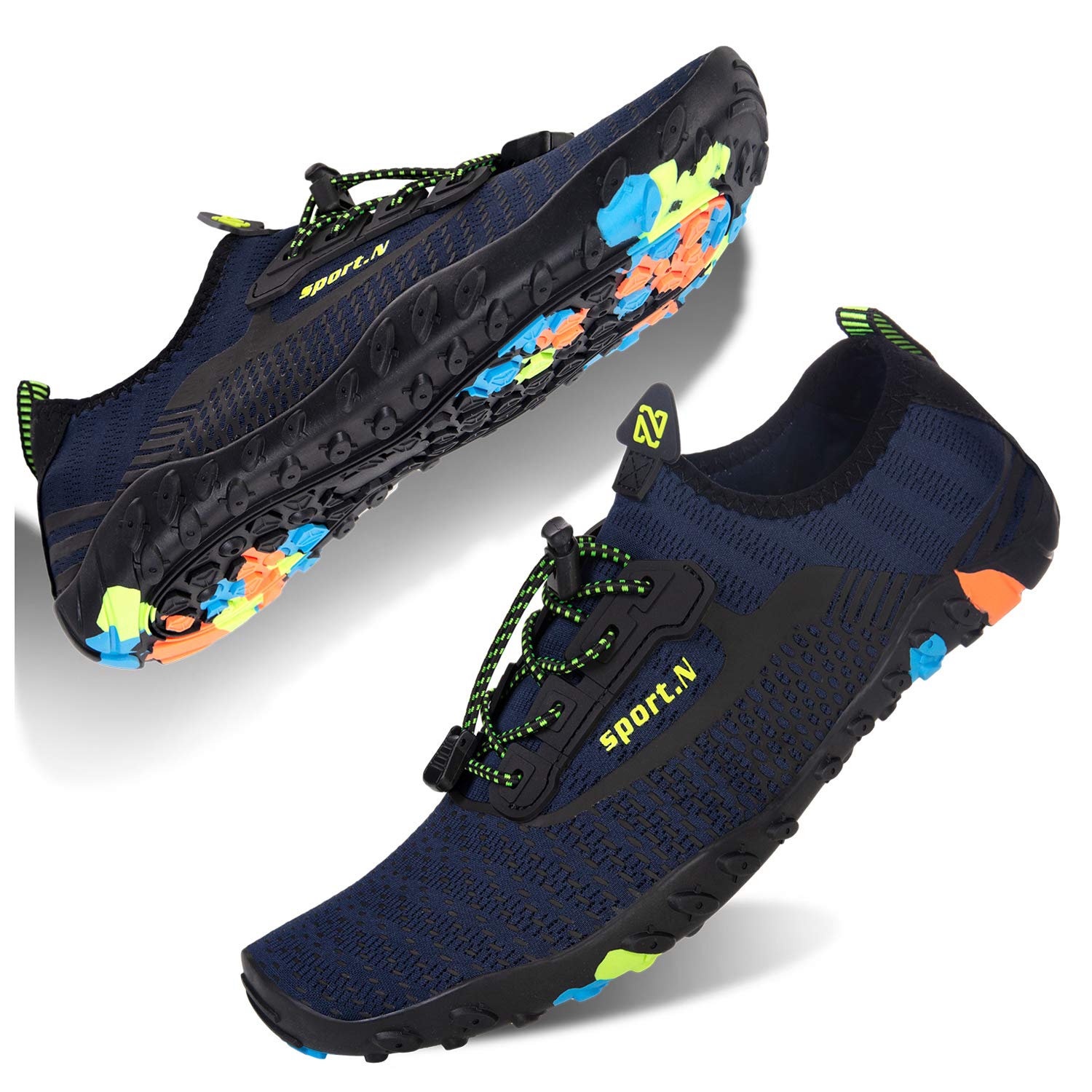 **WateLves Water Shoes for Men & Women - Quick-Dry Aqua Socks for Beach, Swimming, Surfing, Yoga & Water Aerobics - Lightweight Pool Shoes for Outdoor Activities**
