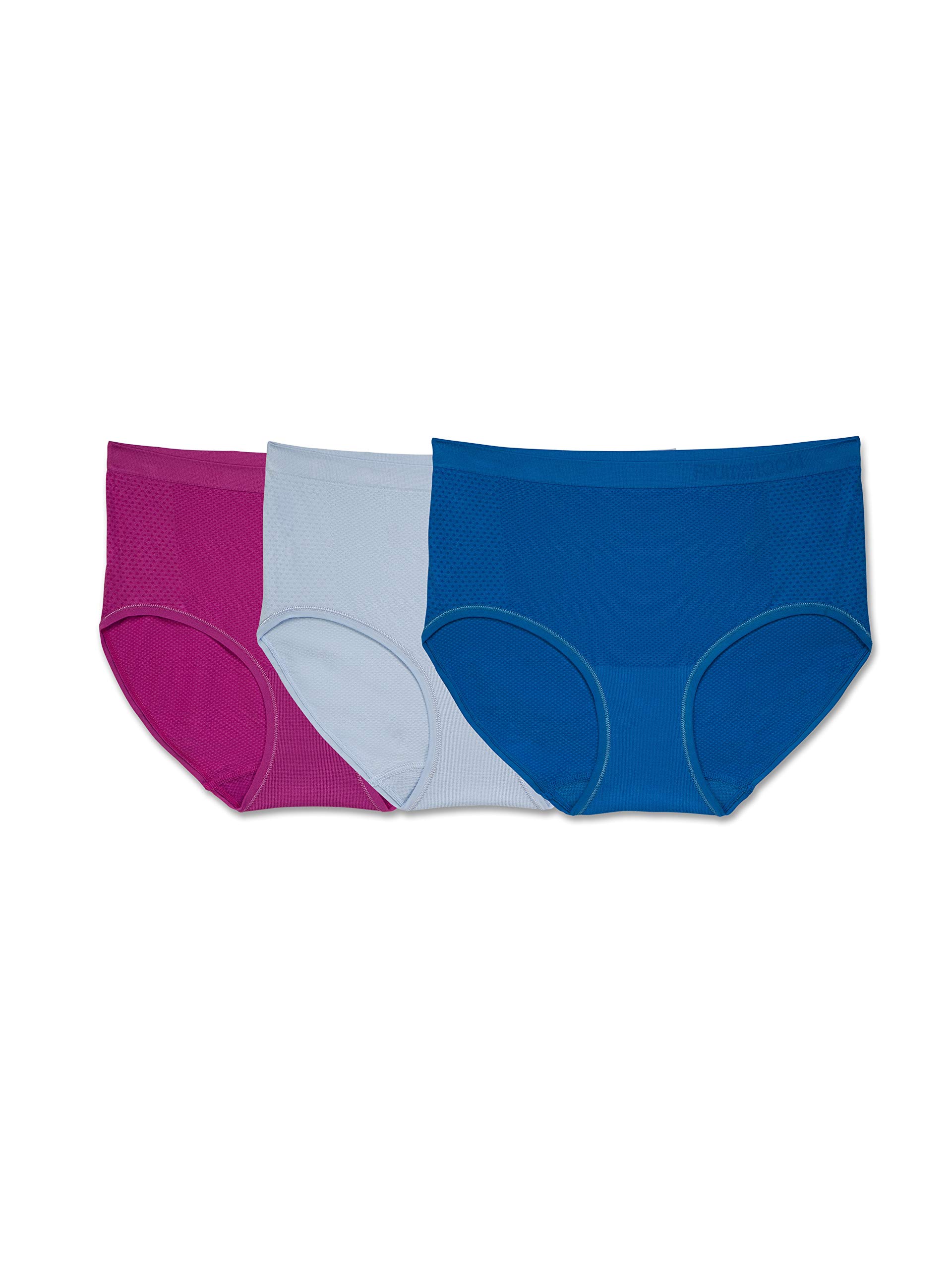 Fruit of the Loom Women's Breathable Seamless Underwear - Soft Comfortable Panties for Everyday Wear, Workout & Yoga