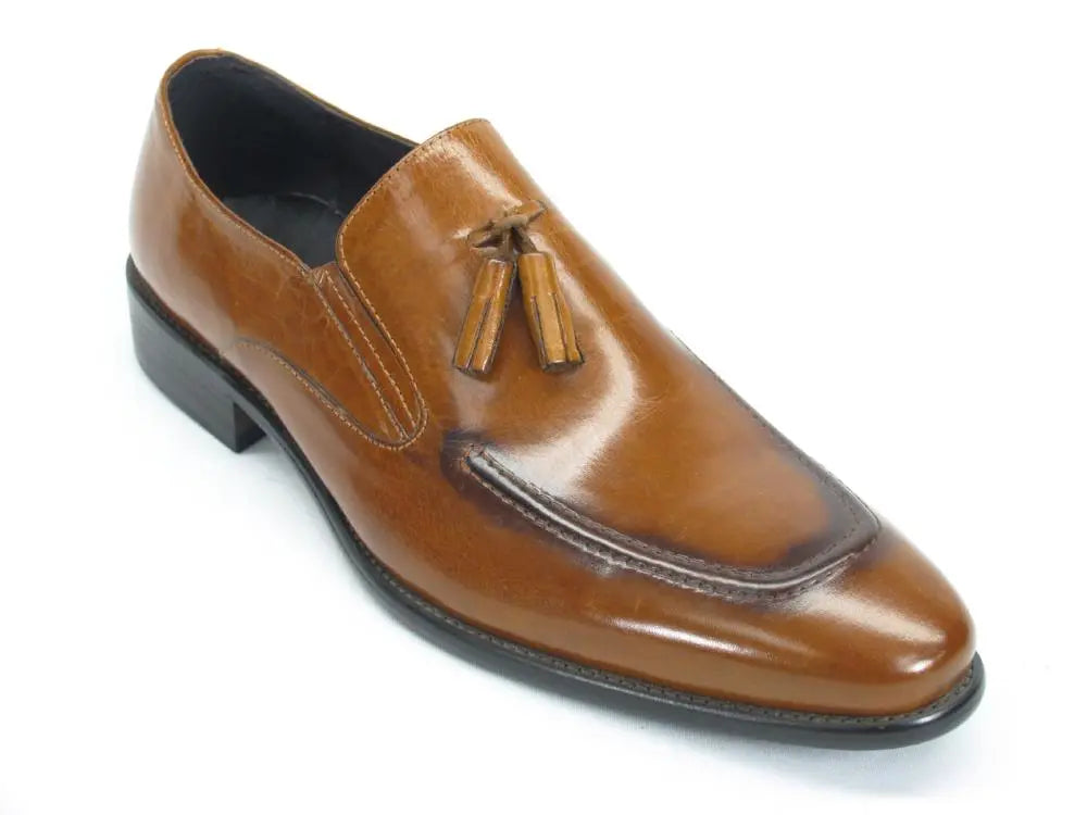 KS099 714 Genuine Leather Tassel Loafers for Men - Comfortable Slip-On Dress Shoes for Business, Office & Casual Wear