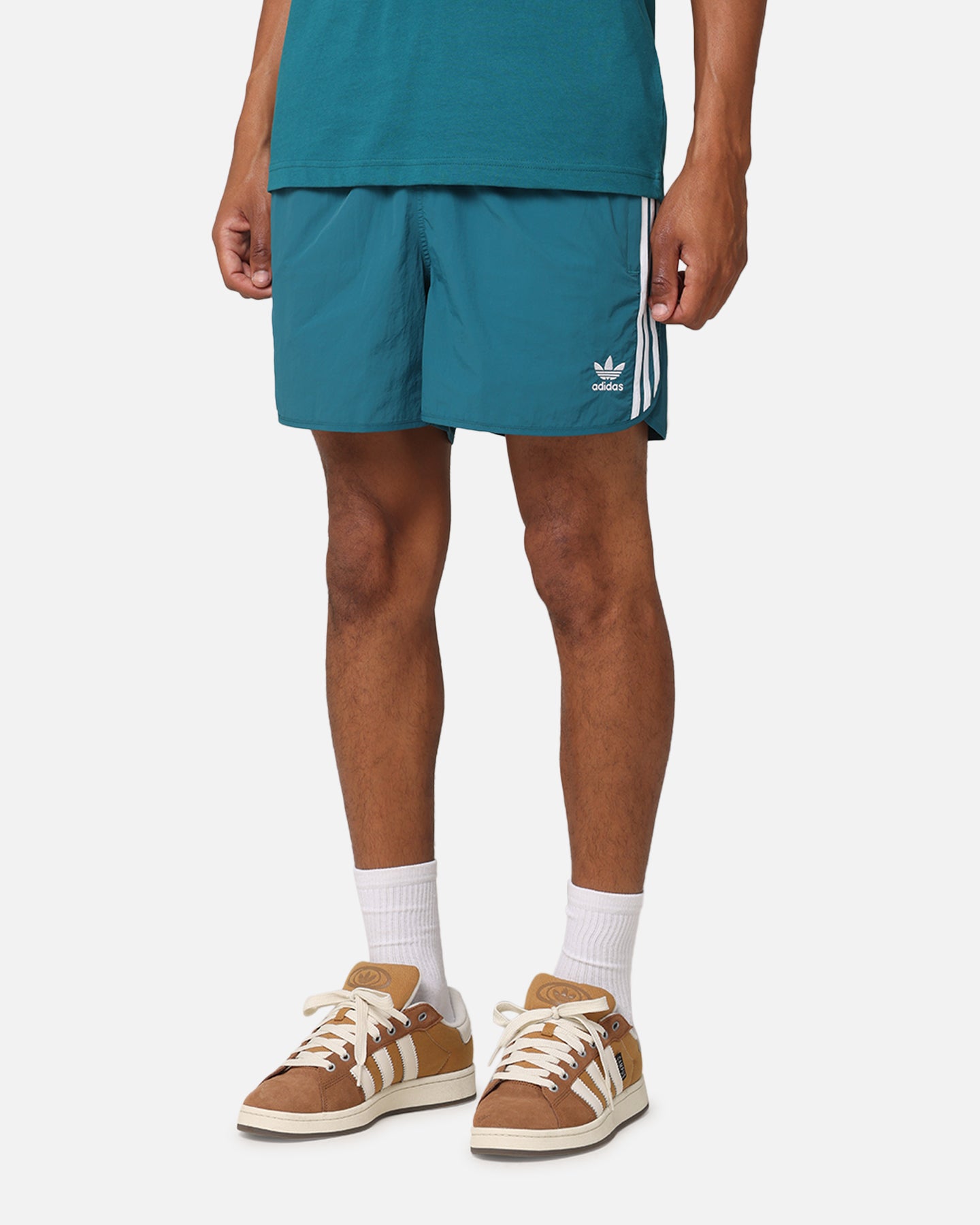 Adidas Adicolor Classic Sprinter Shorts for Men - Athletic Running & Training Shorts with Comfort Fit - Legacy Teal Color - Perfect for Gym, Jogging & Casual Wear