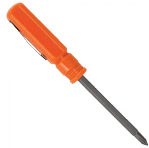 Lutz 2-in-1 Pocket Size Orange Screwdriver Set (5-Pack) - Compact & Durable Tools for Home Repairs, Electronics, and DIY Projects