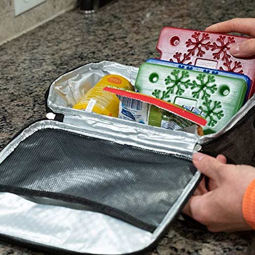 Reusable Ice Packs for Lunch Boxes & Coolers | Bento Lunch Box Freezer Packs for Work, School, Picnics & Camping | Small Cooling Gel Packs for Adults & Kids | Perfect for Keeping Food Fresh in Lunch Bags, Coolers & Travel Coolers