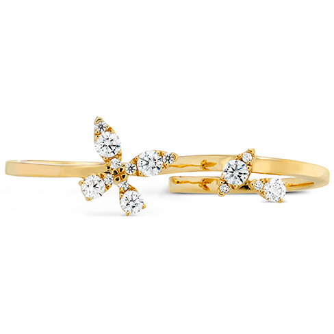 Hearts On Fire Aerial Diamond Double Ring - 14K White Gold Wedding Band for Women, Elegant Stackable Anniversary Ring for Brides, Perfect for Engagement, Proposal & Special Occasions