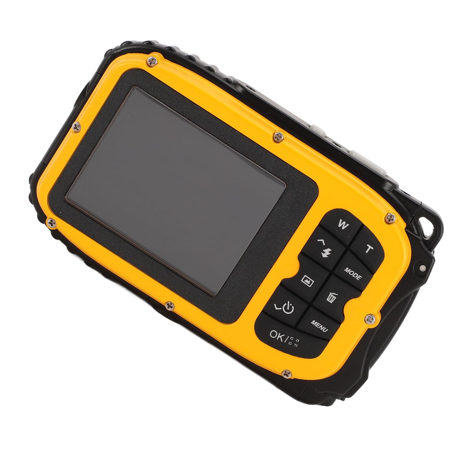 Waterproof Underwater Camera 4K HD 650mAh Rechargeable - Yellow Diving Camera for Snorkeling, Scuba Diving & Marine Photography