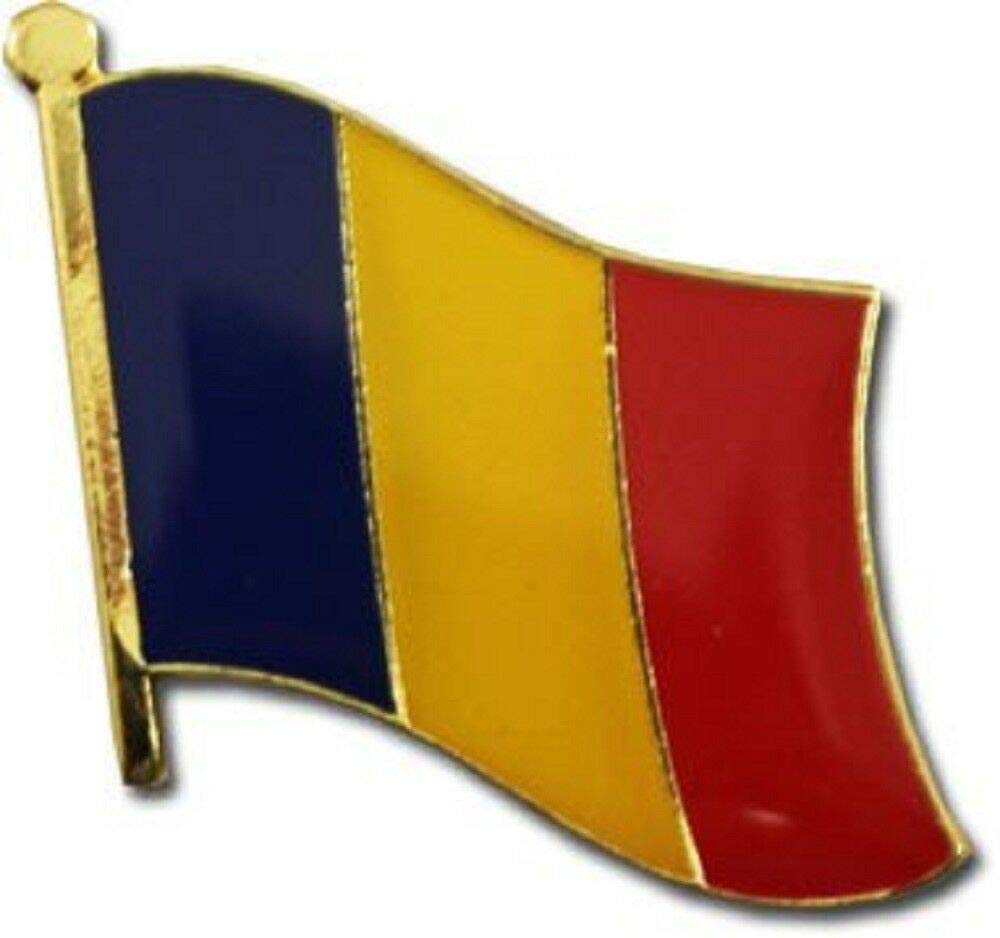 50 Pack Chad Country Flags - Miniature Bike Hat & Lapel Pins for Bicycles, Caps & Suits | Perfect for Sports Events, National Pride & Patriotic Decorations
