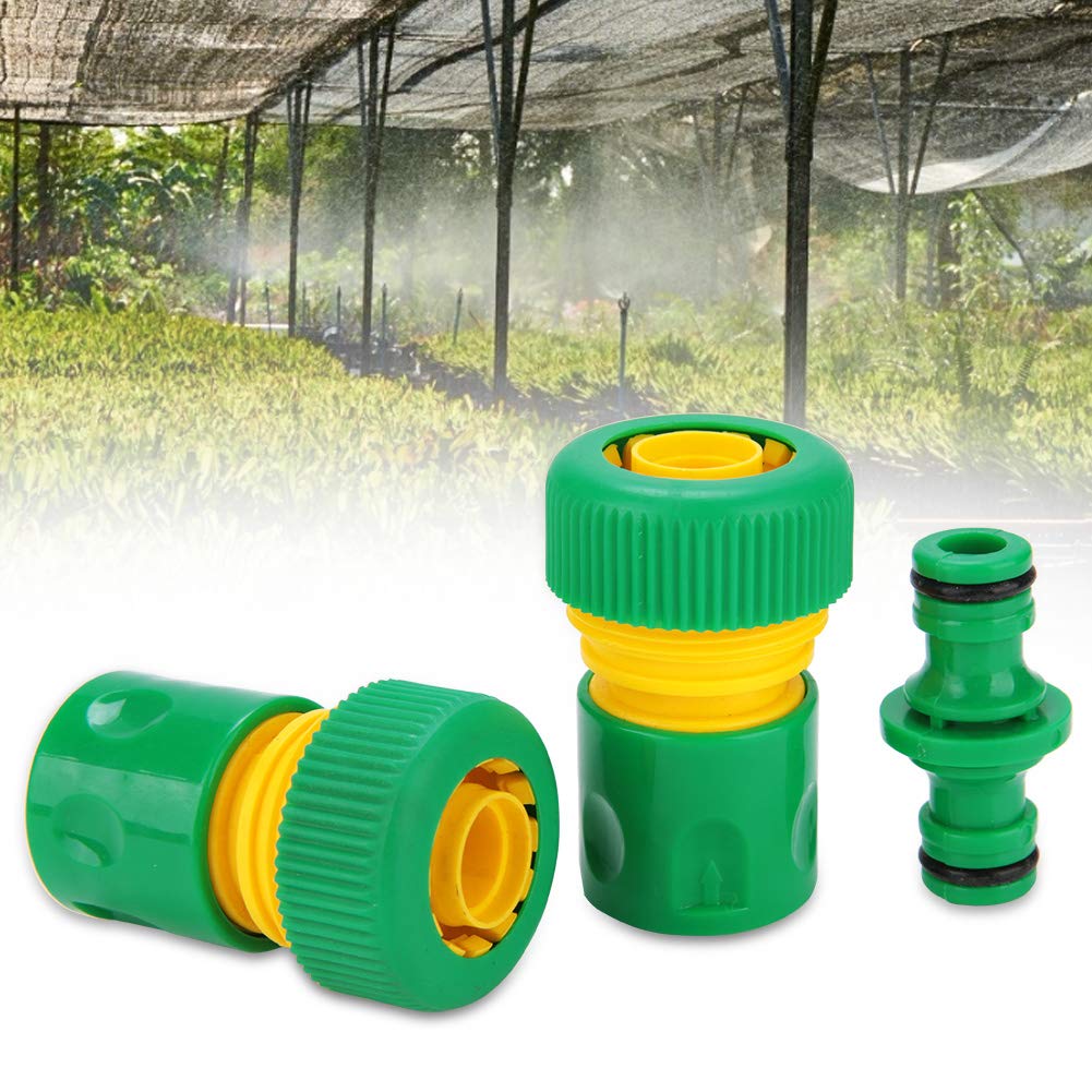 3-Pack Quick Connect Hose Fittings - Heavy Duty Garden Hose Connectors for Irrigation, Balcony Watering & Outdoor Use - Leak-Proof Brass Couplings Perfect for Lawn Care, Flower Beds & Home Gardening