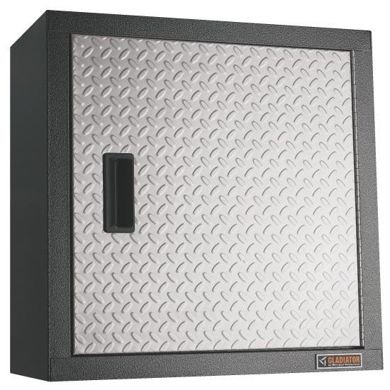Gladiator GAWG241DRG Premier 24-Inch Wall Mounted GearBox Garage Storage Cabinet - Perfect for Organizing Tools, Sports Equipment & Garage Accessories