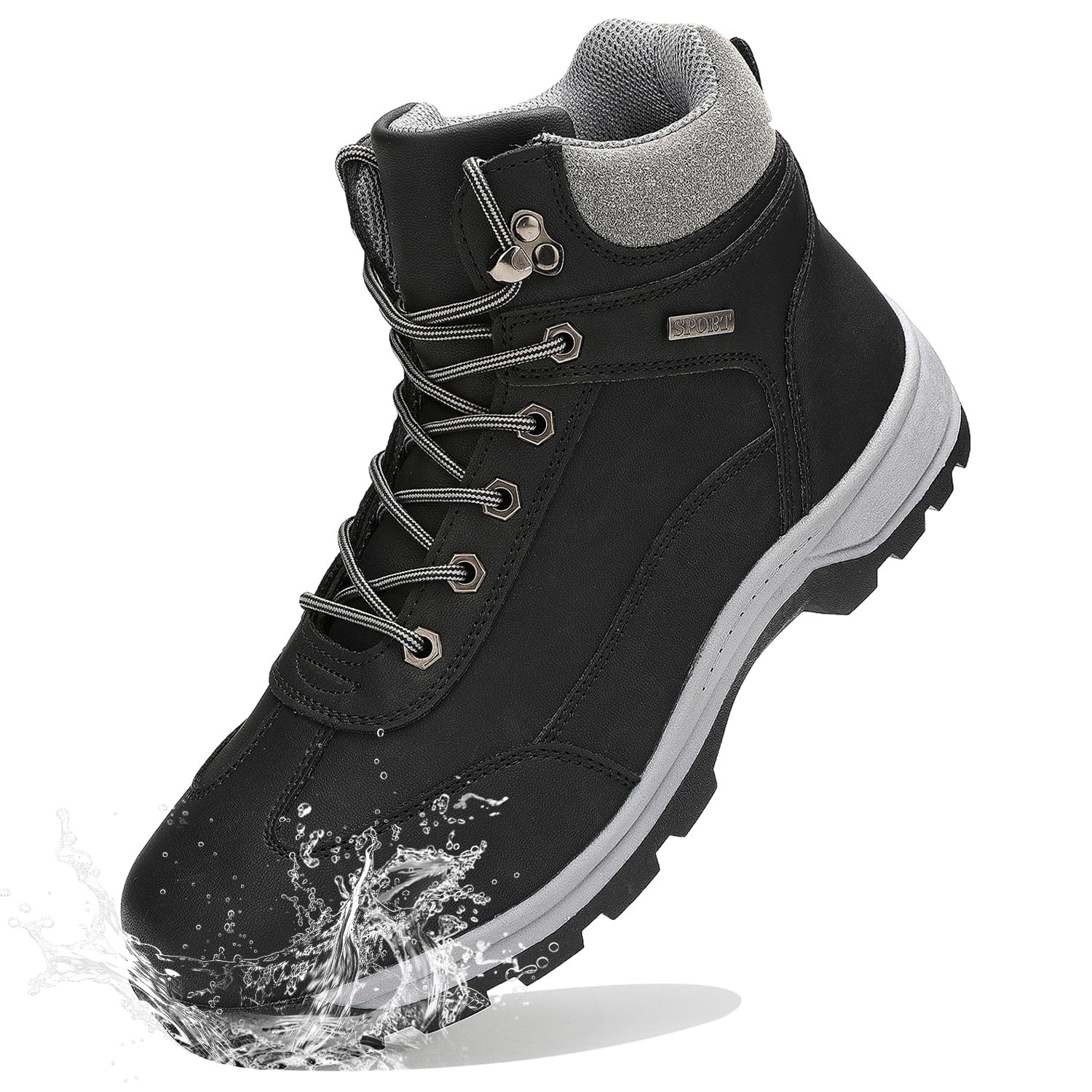 Men's Waterproof Hiking Boots - Lightweight Outdoor Trekking Shoes for Backpacking & Mountaineering - Perfect for Trail Hiking, Camping and Mountain Adventures