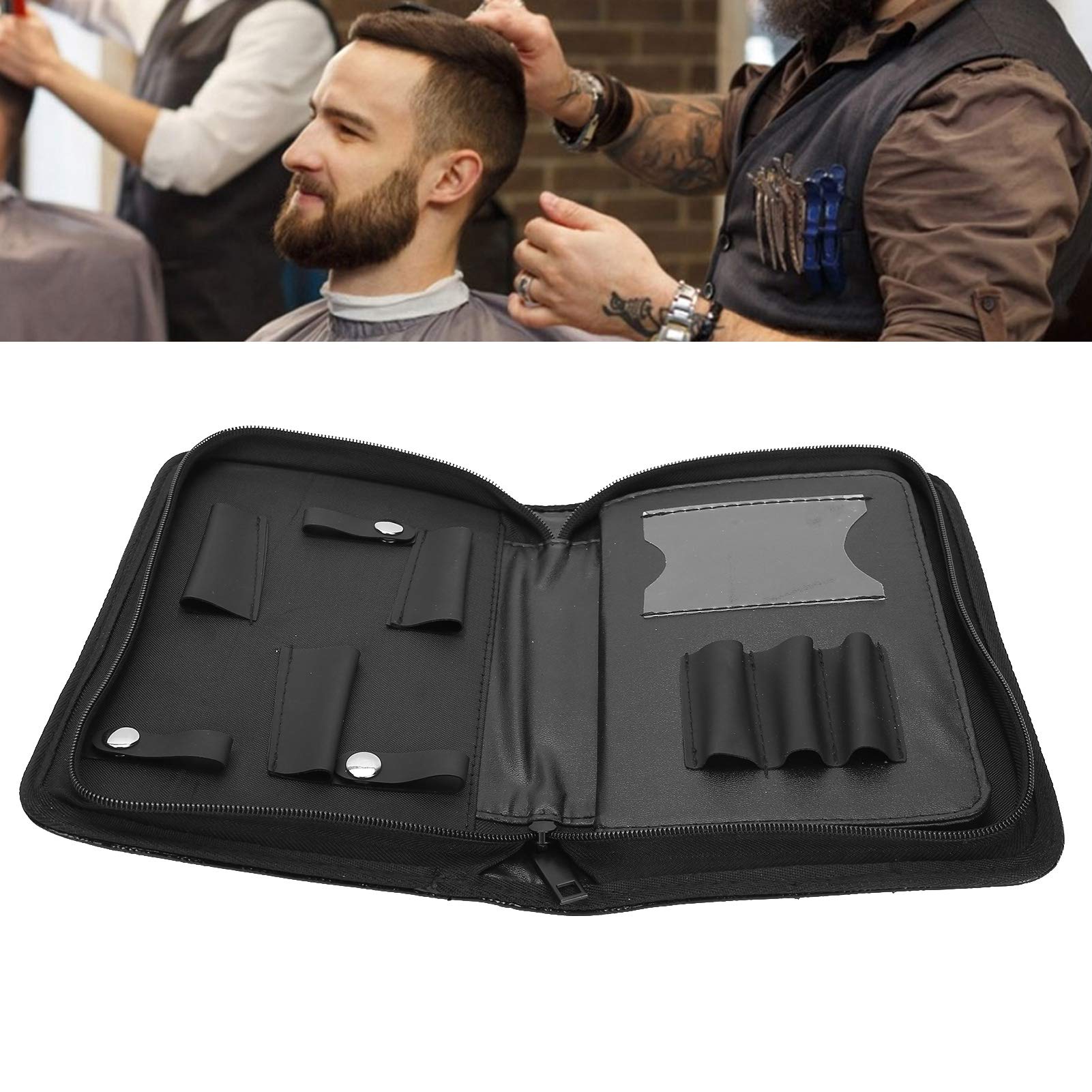 Professional Hairdressing Scissors Bag - Waterproof Leather Storage Pouch for Salon Tools, Scissor Holder Case for Hairdressers | Perfect for Salon Organization & Mobile Stylists