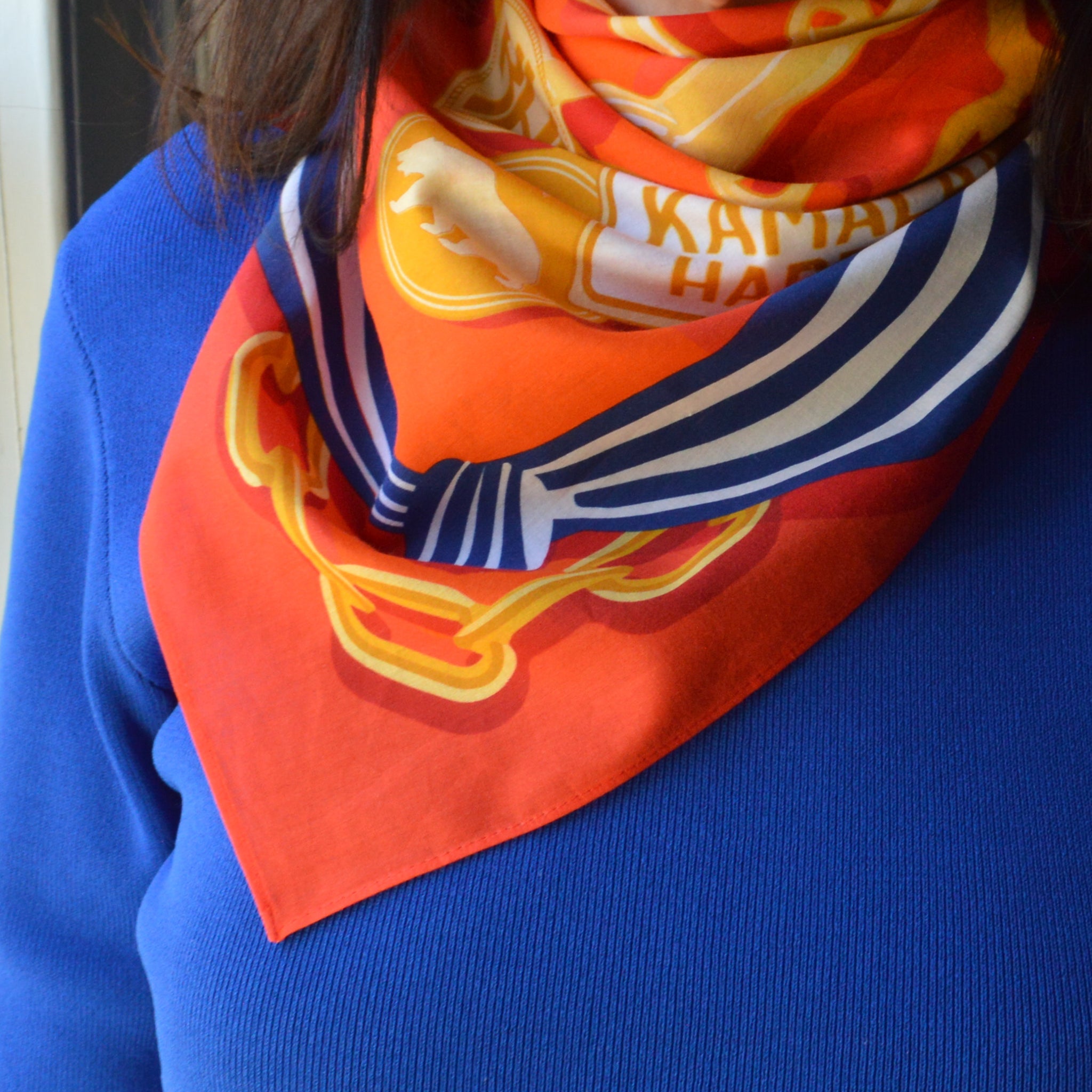Madam Vice President Bandana - Stylish & Patriotic Fashion Accessory for Women | Perfect for Political Events, Rallies & Everyday Wear