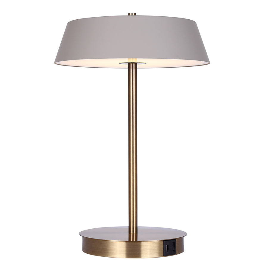 Modern Jessa Table Lamp - Adjustable Brightness, USB Charging Port, Bedside & Office Lighting for Home Decor