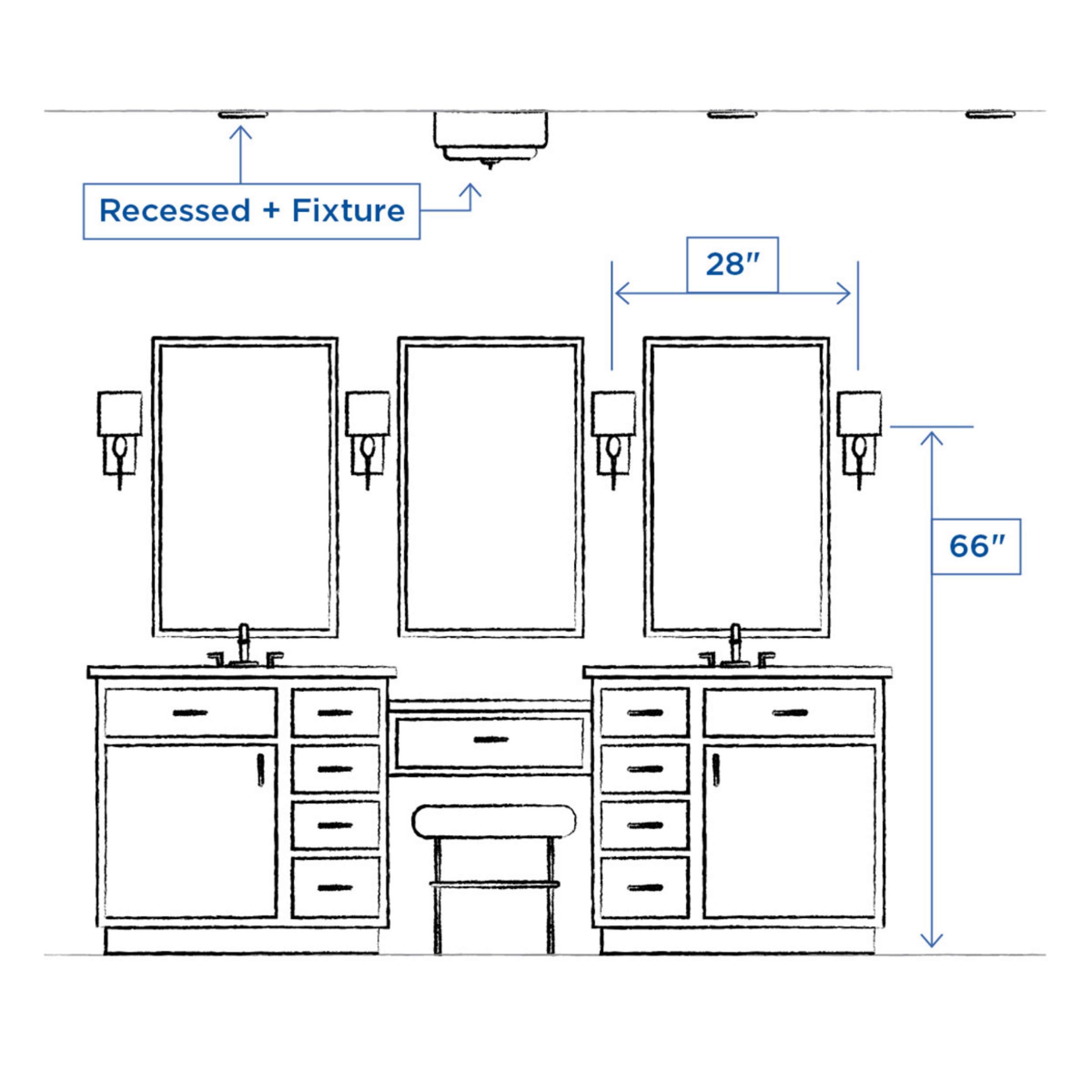 Progress Lighting P300381-015 Dalton Bathroom Vanity Light Fixture in Chrome Finish - Perfect for Modern Bathrooms, Powder Rooms & Dressing Areas