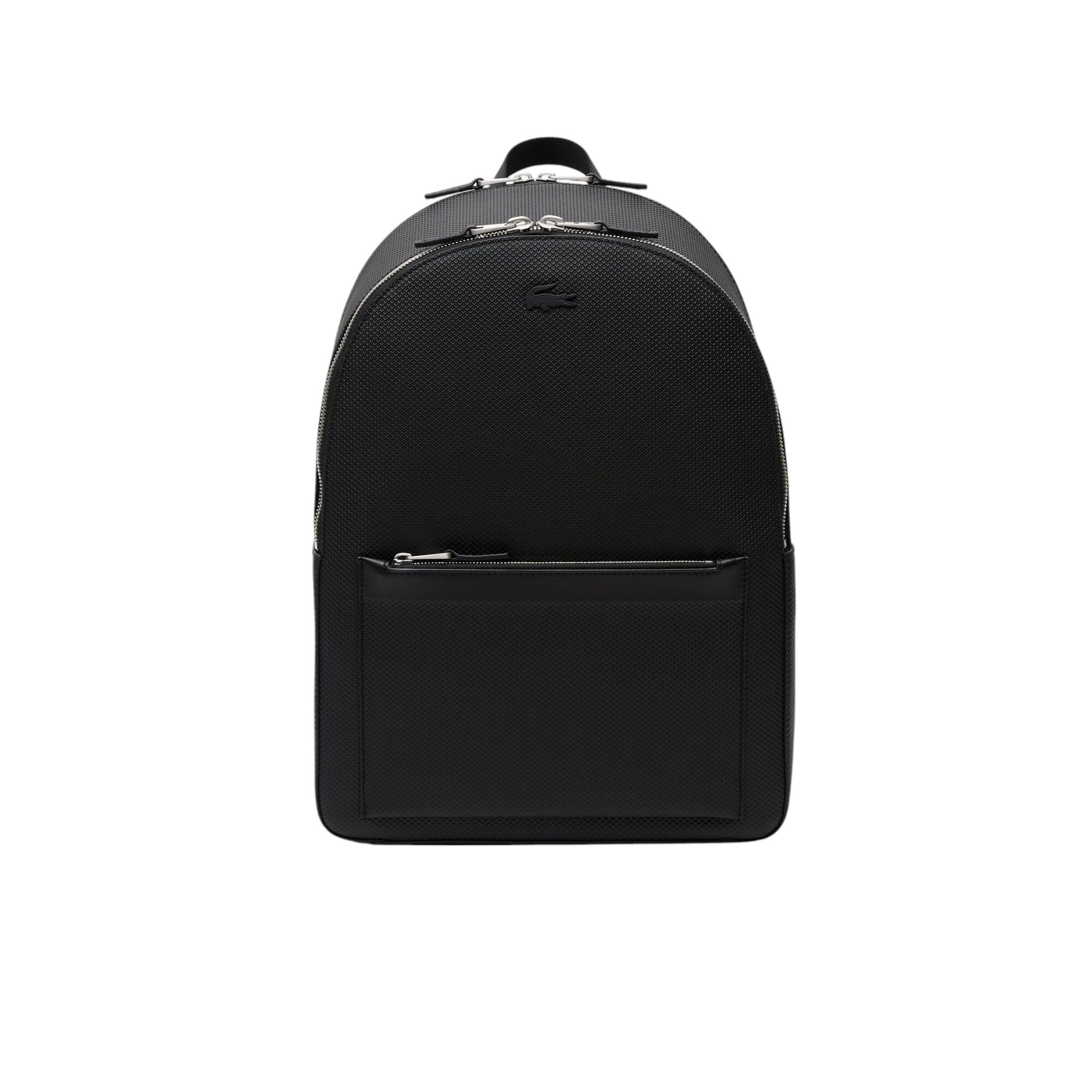 Lacoste Men's Chantaco Backpack - Black on Black, One Size, Durable & Stylish Laptop Backpack for Work, School & Travel