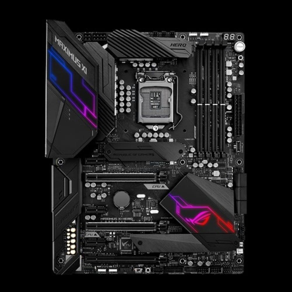 ASUS ROG Maximus XI Hero Z390 Gaming Motherboard - LGA 1151, ATX, DDR4 4400MHz, WiFi, 3-Year Warranty - Perfect for High-End PC Builds & Gaming Rigs