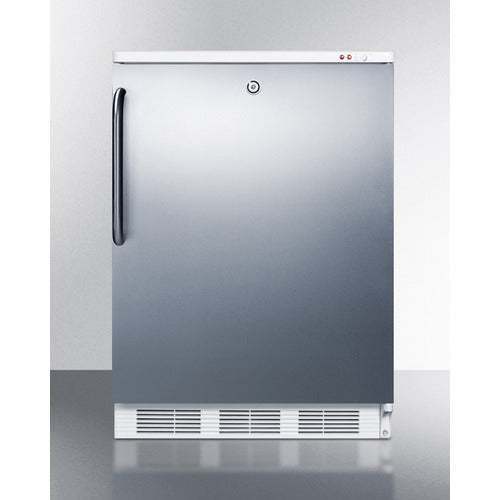 Accucold 24 Inch Wide All Freezer VT65MLSSTB - Energy Efficient Upright Freezer for Home, Garage, or Basement Storage - Perfect for Frozen Foods, Ice Cream, and Bulk Meal Prep