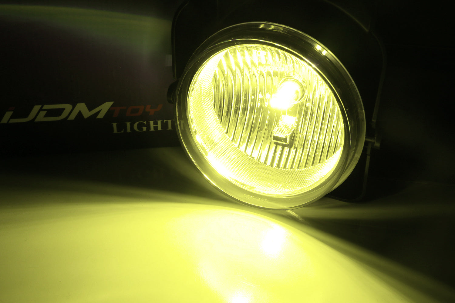 Clear Lens Fog Lamp Kit with Yellow LED Replacement Bulbs for 2006-2009 Toyota 4Runner - Upgrade Headlights for Off-Road Driving & Night Visibility