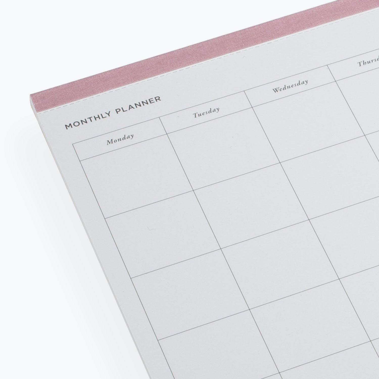 Bookbinders Design Monthly Planner - Dusty Pink for Women | Elegant & Functional Organizer for Work, School, and Personal Use