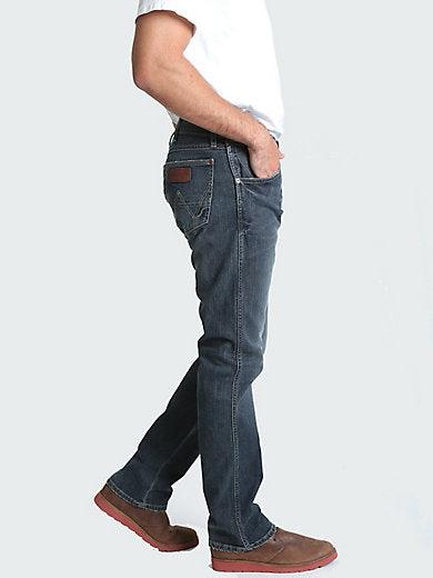 Vintage Retro Slim Fit Straight Leg Jeans for Men - High Waisted Stretch Denim Pants - Casual & Comfortable for Everyday Wear, Work, and Date Nights