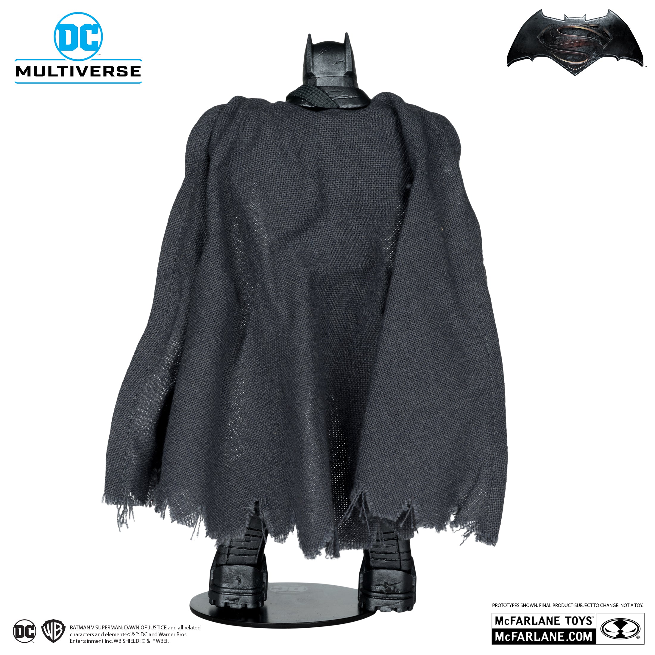 Batman Armored Suit Platinum Chase Action Figure - Batman v Superman: Dawn of Justice DC Multiverse Collectible - Perfect for Display, Gifts & Superhero Collections