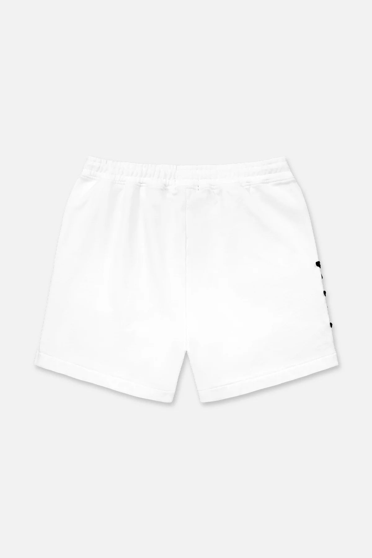 RTA Clyde White Collegiate Shorts - Men's Casual Athletic Shorts for Gym, Running & Lounge Wear | Comfortable Stretch Fabric with Side Pockets