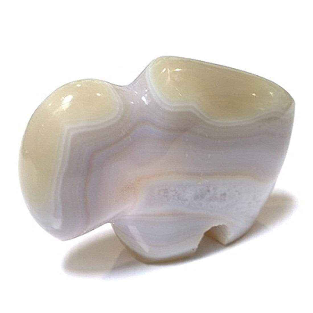 Natural Agate Gemstone Buffalo - 3.5x2.25 Inches - Madagascar Origin - Perfect for Jewelry Making, Home Decor & Crystal Healing