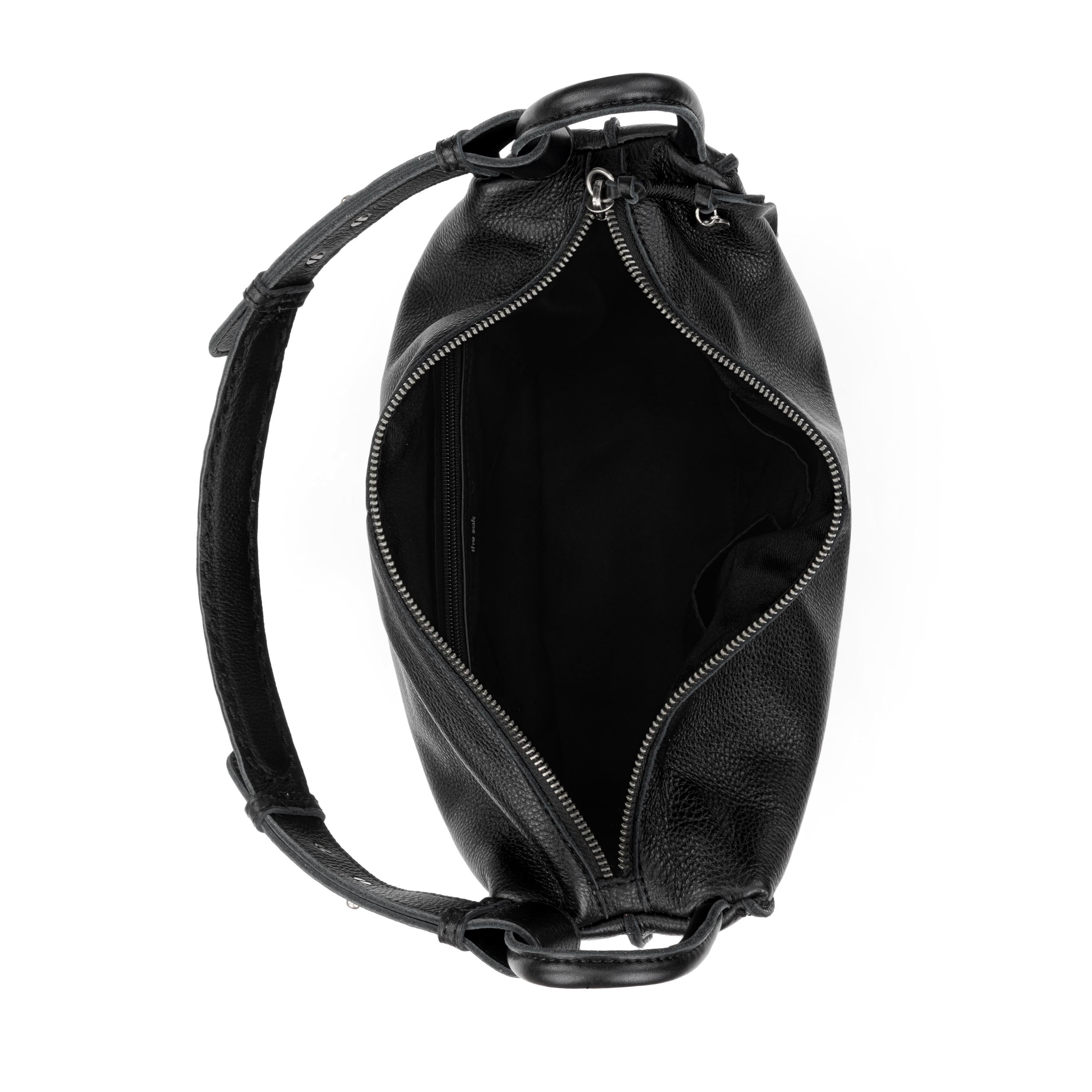 Los Feliz Hobo Leather Handbag - Premium Black Leather Shoulder Bag for Women - Perfect for Work, Travel & Everyday Use