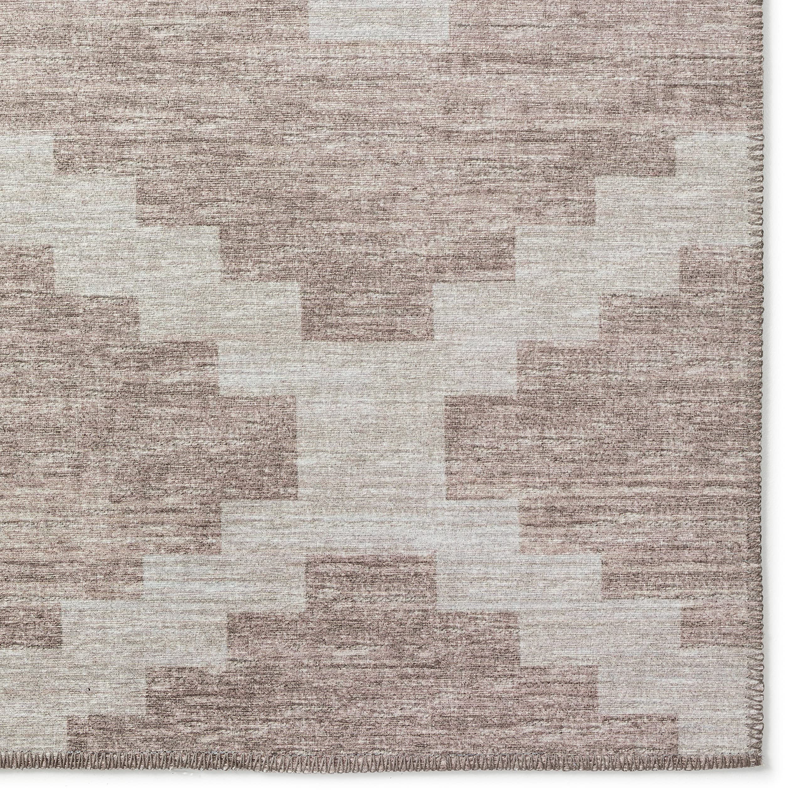 Addison Rugs Yuma AYU39 Tan 8' x 8' Square Area Rug - Soft & Durable for Living Room, Bedroom, or Office Decor