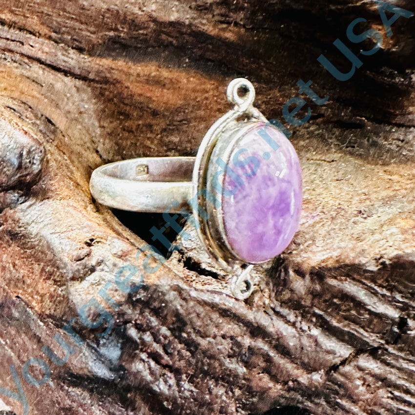 Vintage Sterling Silver & Lavender Amethyst Ring Size 8 - Elegant Purple Gemstone Jewelry for Women, Perfect for Weddings, Anniversaries & Special Occasions