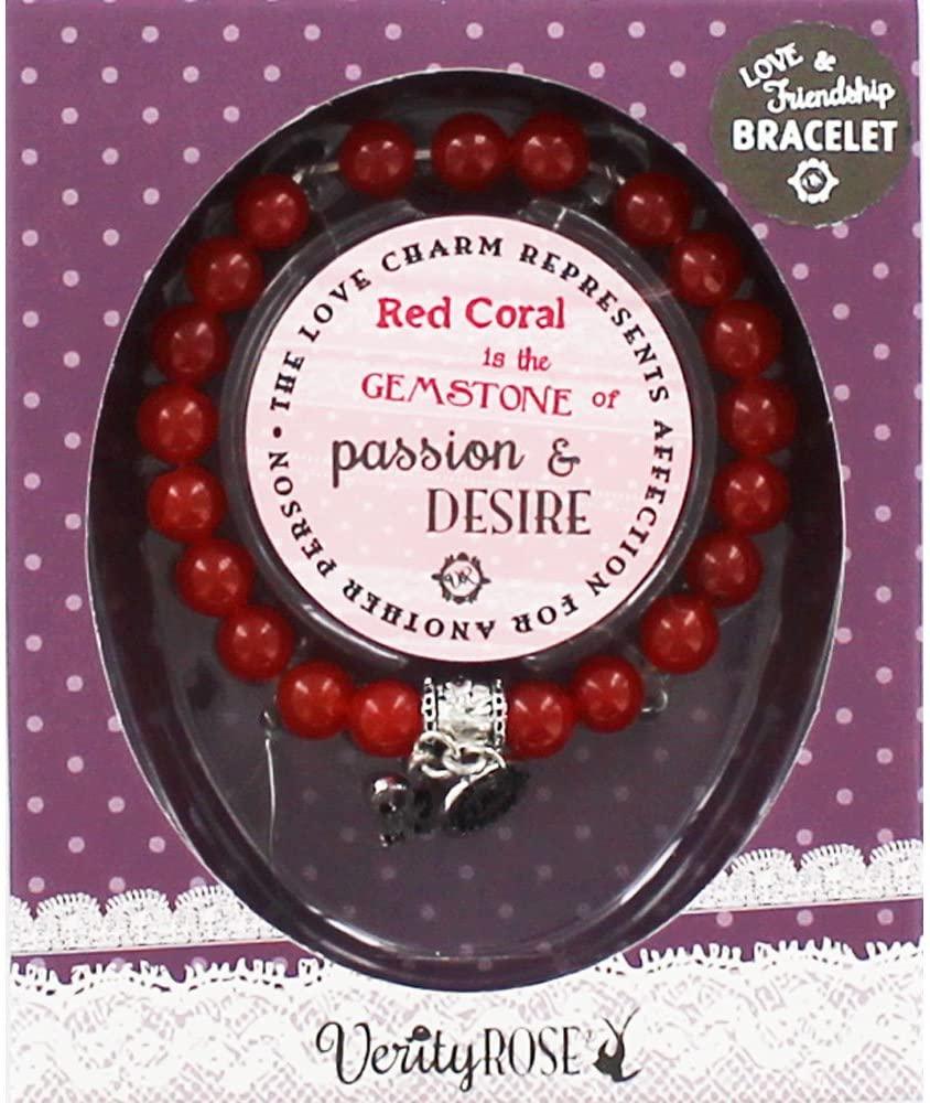 Red Coral Bracelet for Women - Love & Friendship Gift - Perfect for Valentine's Day, Anniversary & Birthday Presents