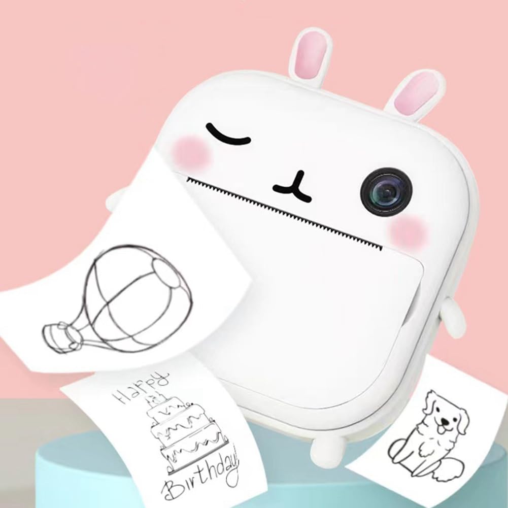 Loufy Kids Instant Printing Camera - Portable Digital Photo & Video Camera with Thermal Printing Paper - Perfect Birthday Gift for Boys & Girls - Capture Memories at Parties, Travel & Family Events