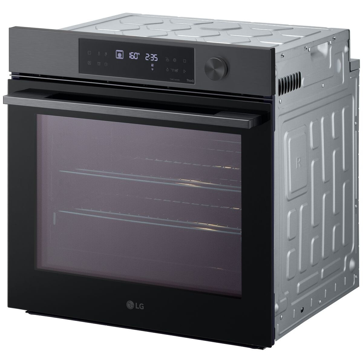 LG 60cm InstaView Series 7 Pyrolytic Self-Cleaning Oven - Black (BO607G1MB4) | Smart Built-In Electric Oven with Door-in-Door Design for Modern Kitchens & Home Baking