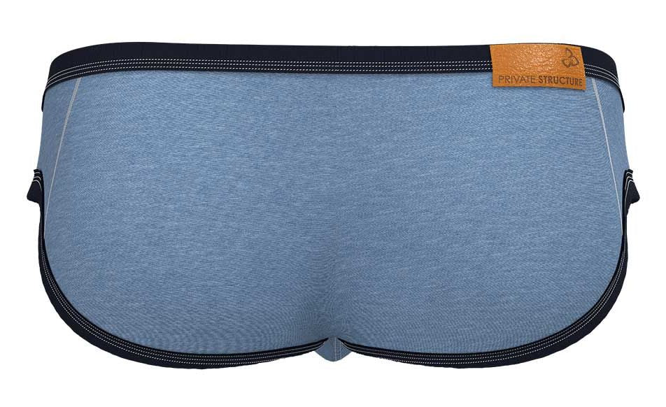 Private Structure Barn Boy Low Rise Mini Brief - Comfortable Men's Underwear for Everyday Wear, Gym & Lounge - Soft Cotton Blend, Breathable & Lightweight