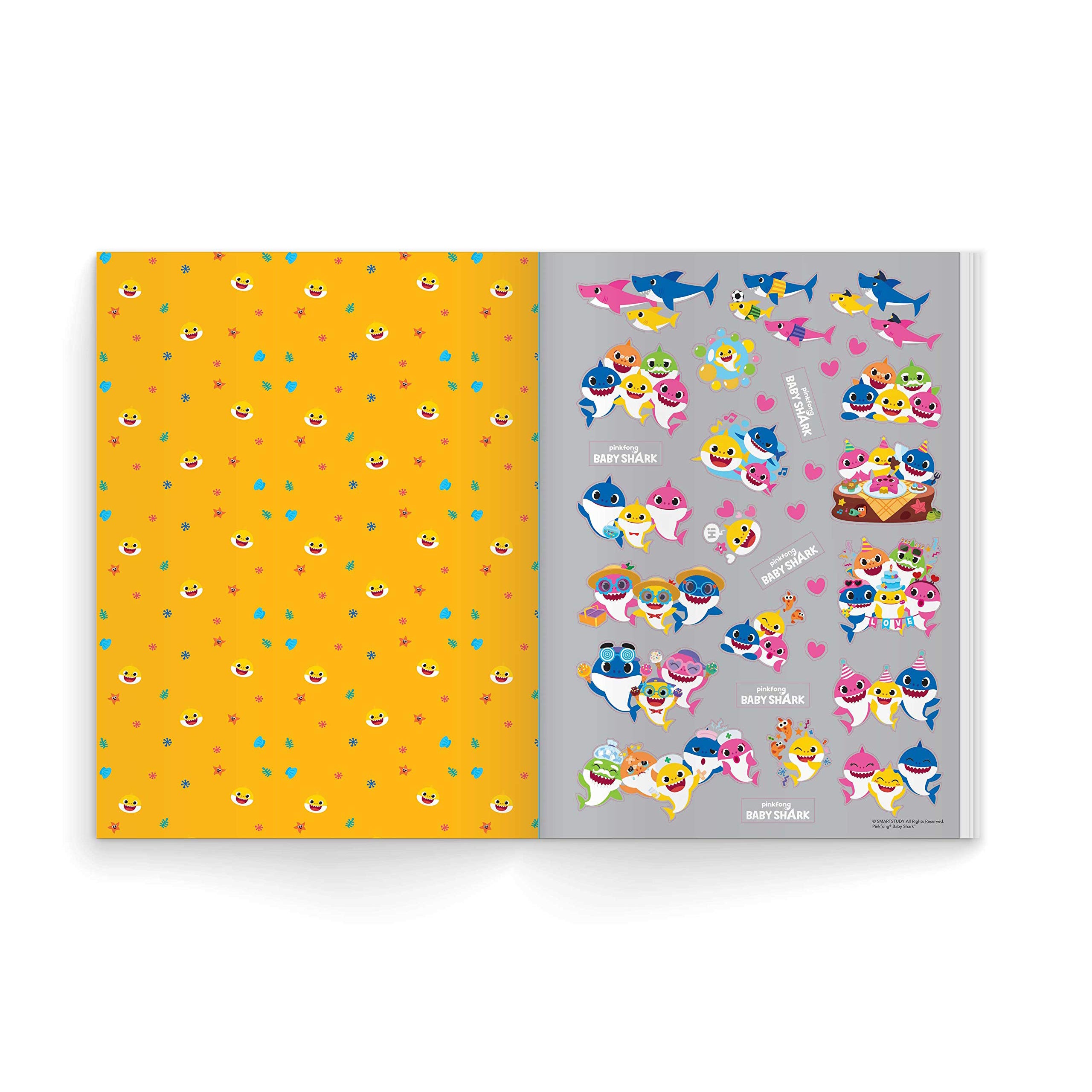 Baby Shark 1000 Sticker Book for Kids - Fun Learning Activity Stickers for Toddlers & Preschoolers - Perfect for Scrapbooking, Arts & Crafts, and Party Favors