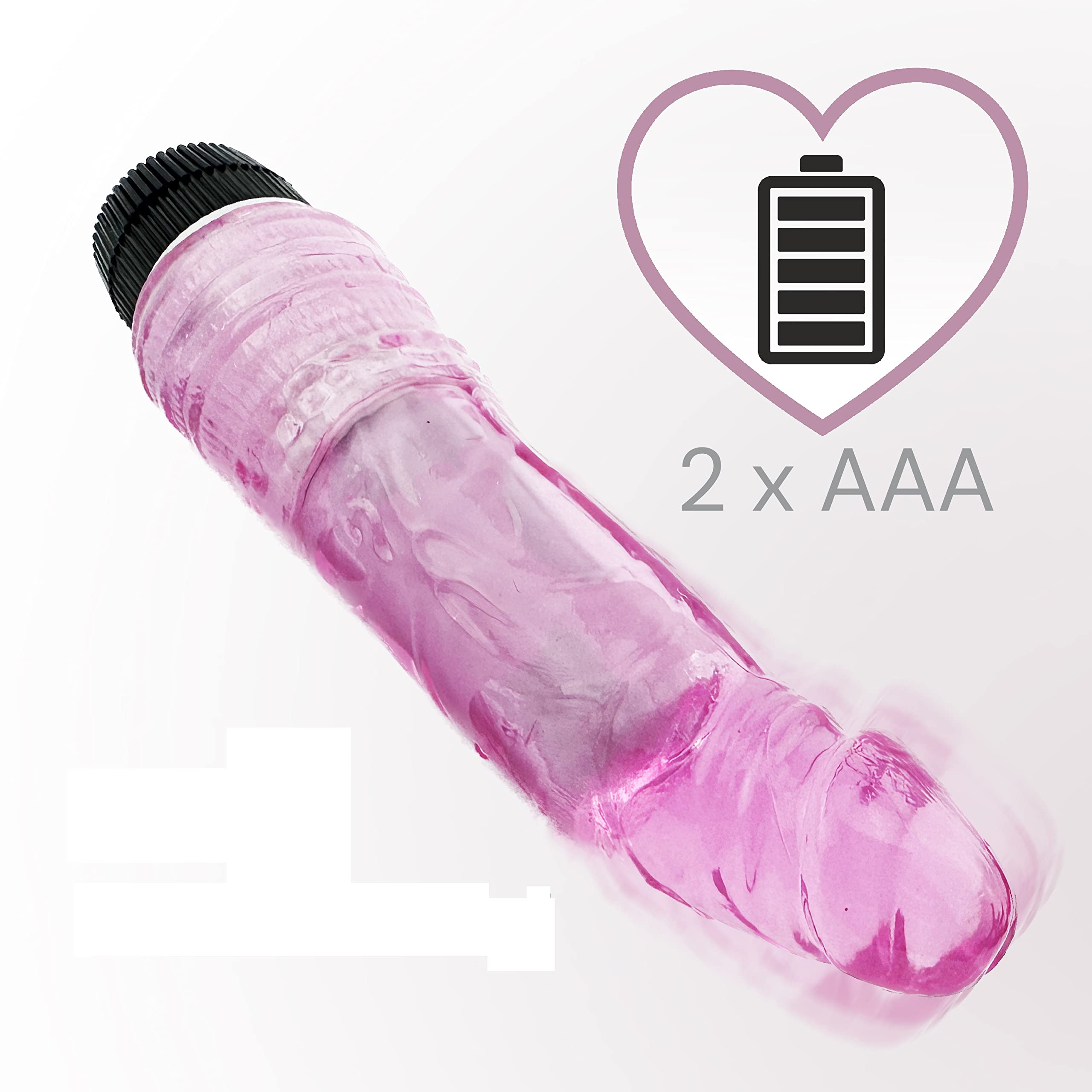 Realistic Rose Vibrating Dildo 18cm x 4.5cm - TPR Material Clitoral Stimulator Sex Toy for Women - Perfect for Solo Play & Couples Intimacy