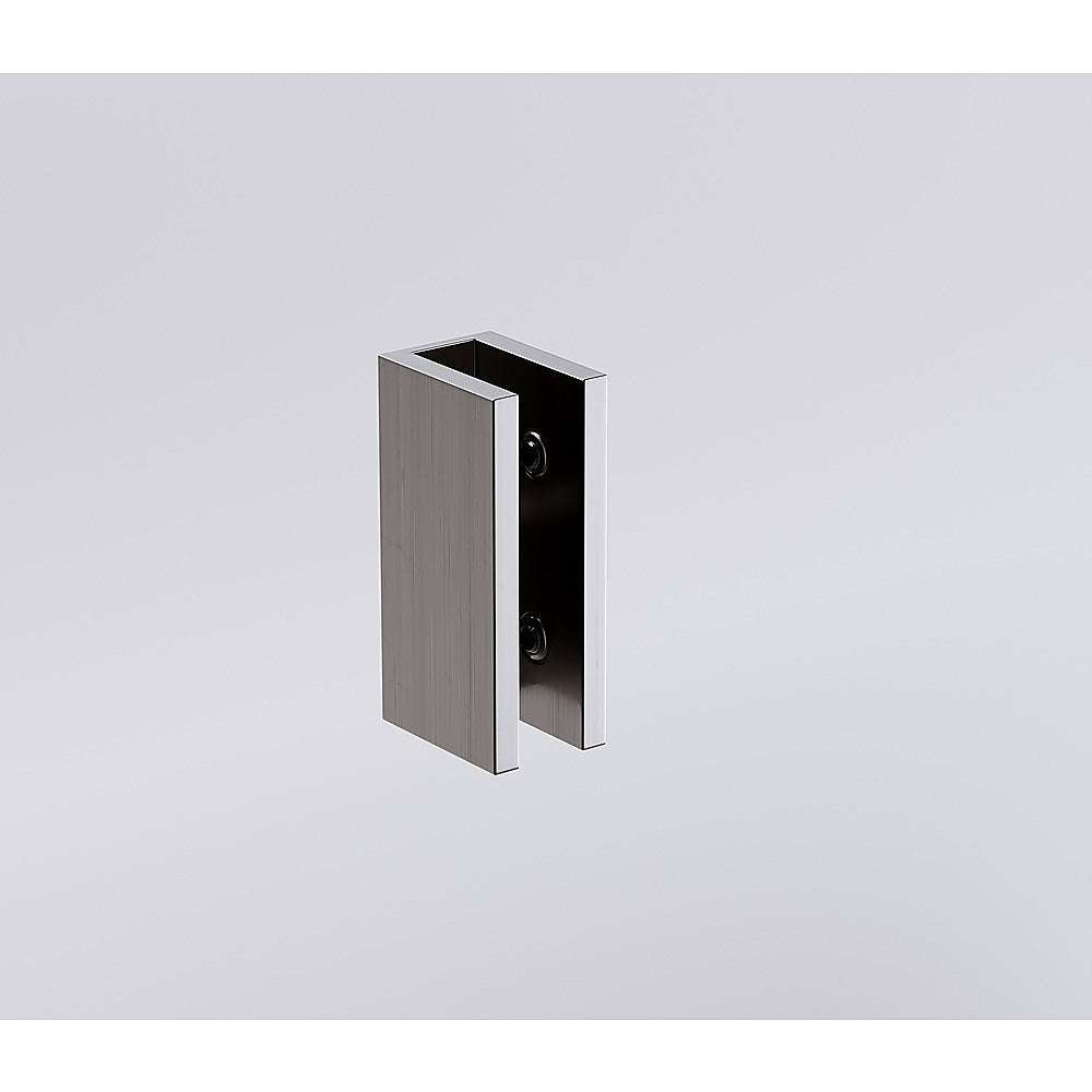 120x200cm Frameless Glass Shower Screen with Matte Black Wall U Brackets - Waterproof Bathroom Enclosure for Modern Walk-in Showers