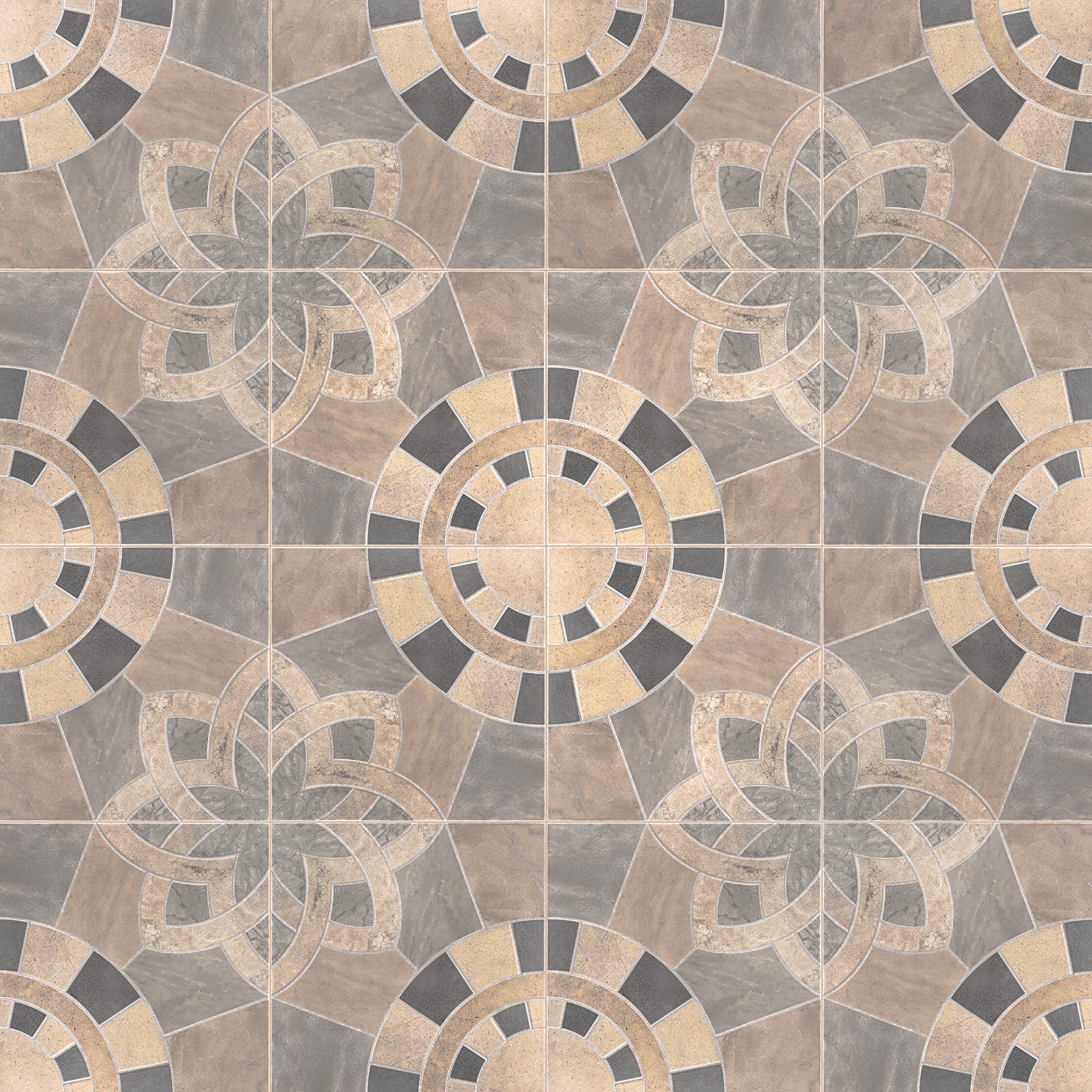 Merola Tile Cartago Azul 17.75x17.75 Inch Ceramic Floor & Wall Tile - Blue Spanish Style Square Tiles for Kitchen Backsplash, Bathroom & Shower Walls