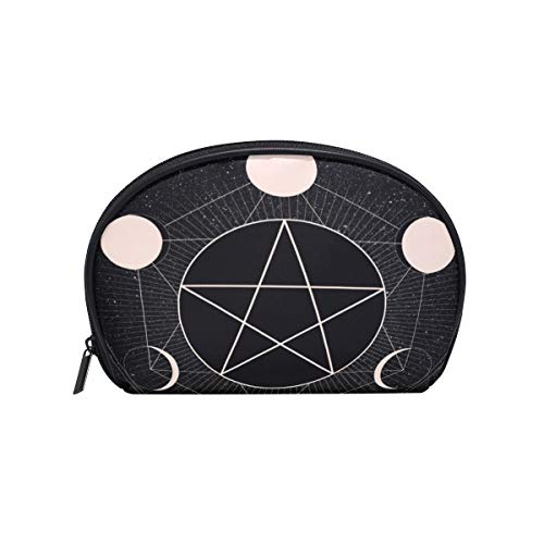 Wiccan Sea Shell-Shaped Makeup Bag - Waterproof Cosmetic Pouch & Travel Organizer for Women | Perfect for Beach Vacations, Festival Essentials & Toiletries Storage