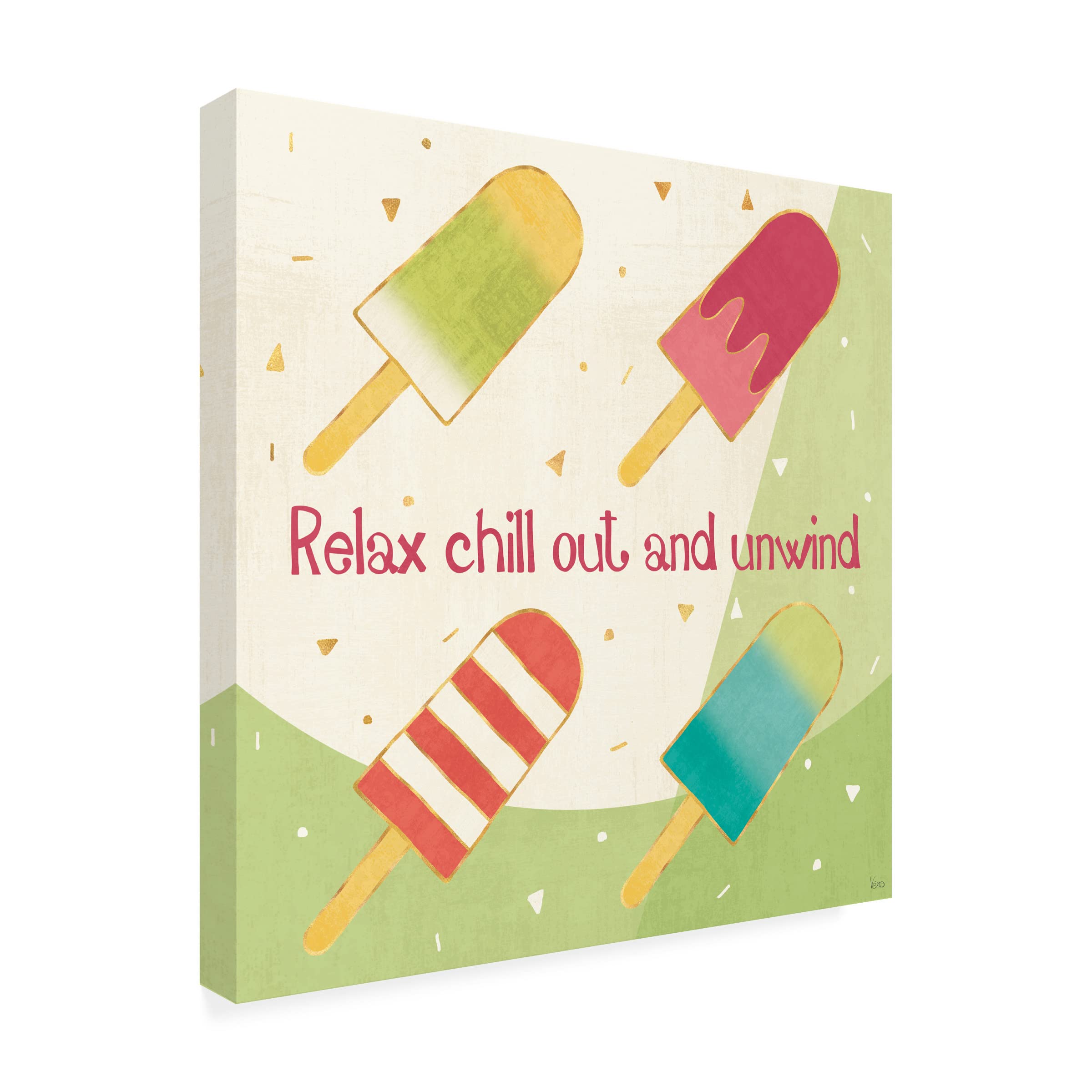 Trademark Fine Art 'Fun in the Sun IV' Canvas Wall Art by Veronique Charron - Beach Themed Decor for Living Room, Bedroom & Office