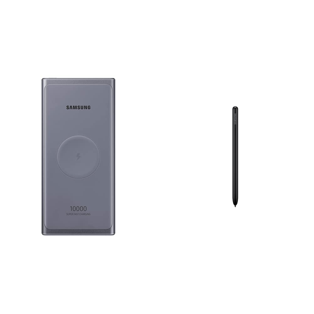 Samsung 10,000mAh Portable Wireless Charger with 25W Super Fast Charging & USB-C Power Bank | Samsung Galaxy S Pen Fold Edition with 1.5mm Slim Tip & 4,096 Pressure Sensitivity | Perfect for Travel, Office & Galaxy Note/Fold Devices