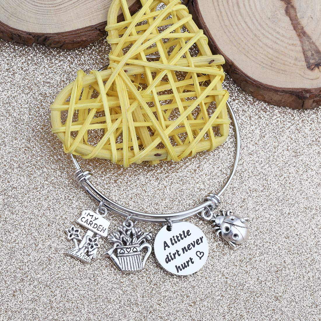 CHOORO Gardening Bracelet - Durable Charm Bangle for Gardeners | Perfect Gift for Horticulturists & Plant Lovers | Ideal for Yard Work, Outdoor Activities & Nature Enthusiasts