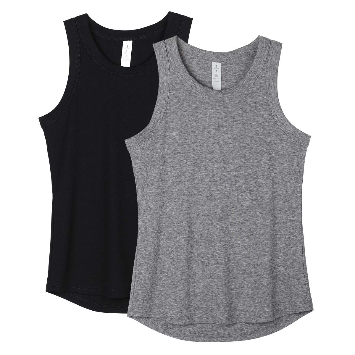 Icyzone Women's Workout Tank Tops - Breathable Racerback Athletic Yoga Shirts, Running Gym T-Shirts (2-Pack) | Perfect for Yoga, Gym, Running & Casual Wear