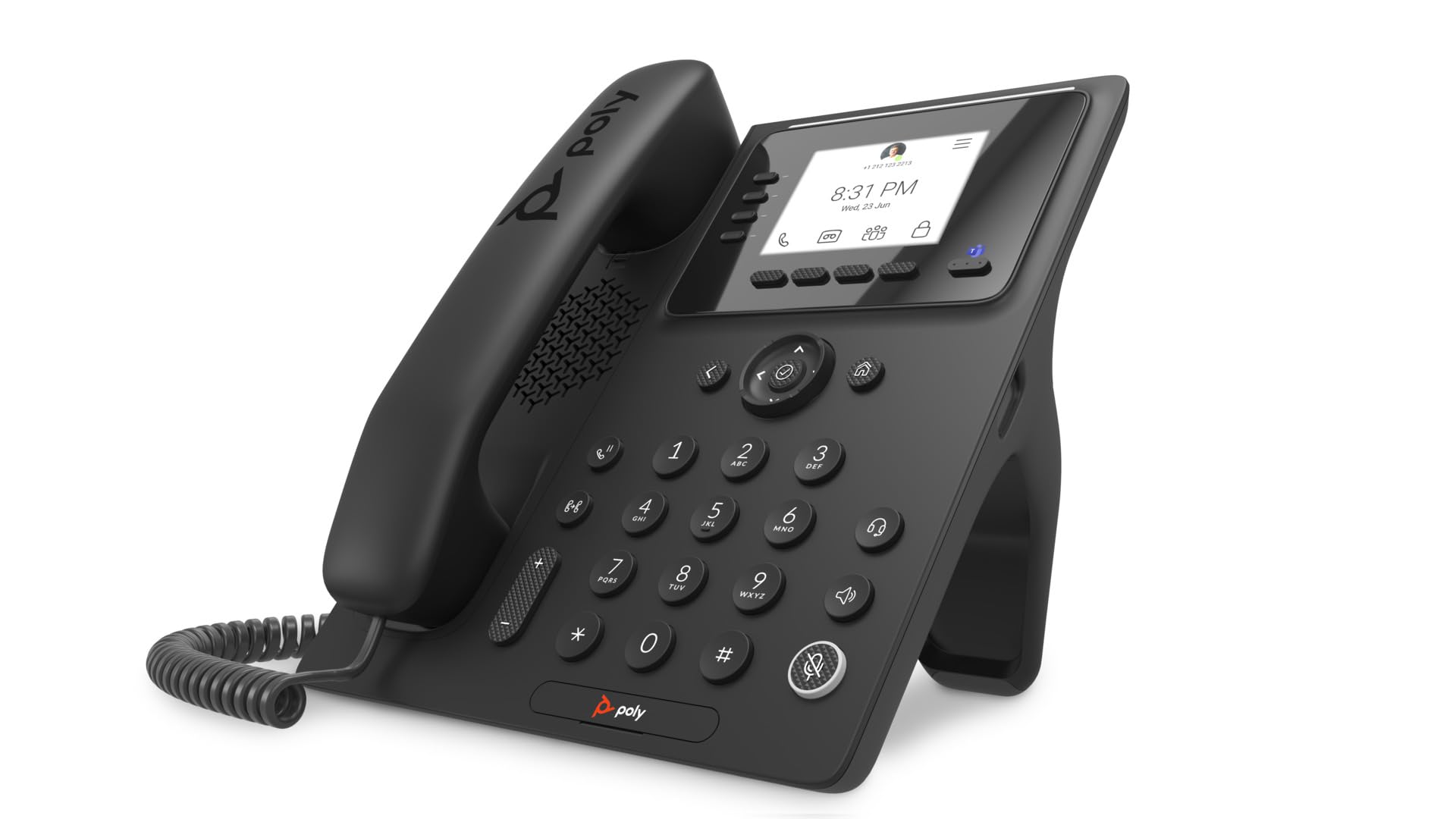 Microsoft Teams Compatible Poly CCX 350 IP Phone with PoE Support (No Power Supply Included) - Ideal for Office Communication & Remote Work Collaboration