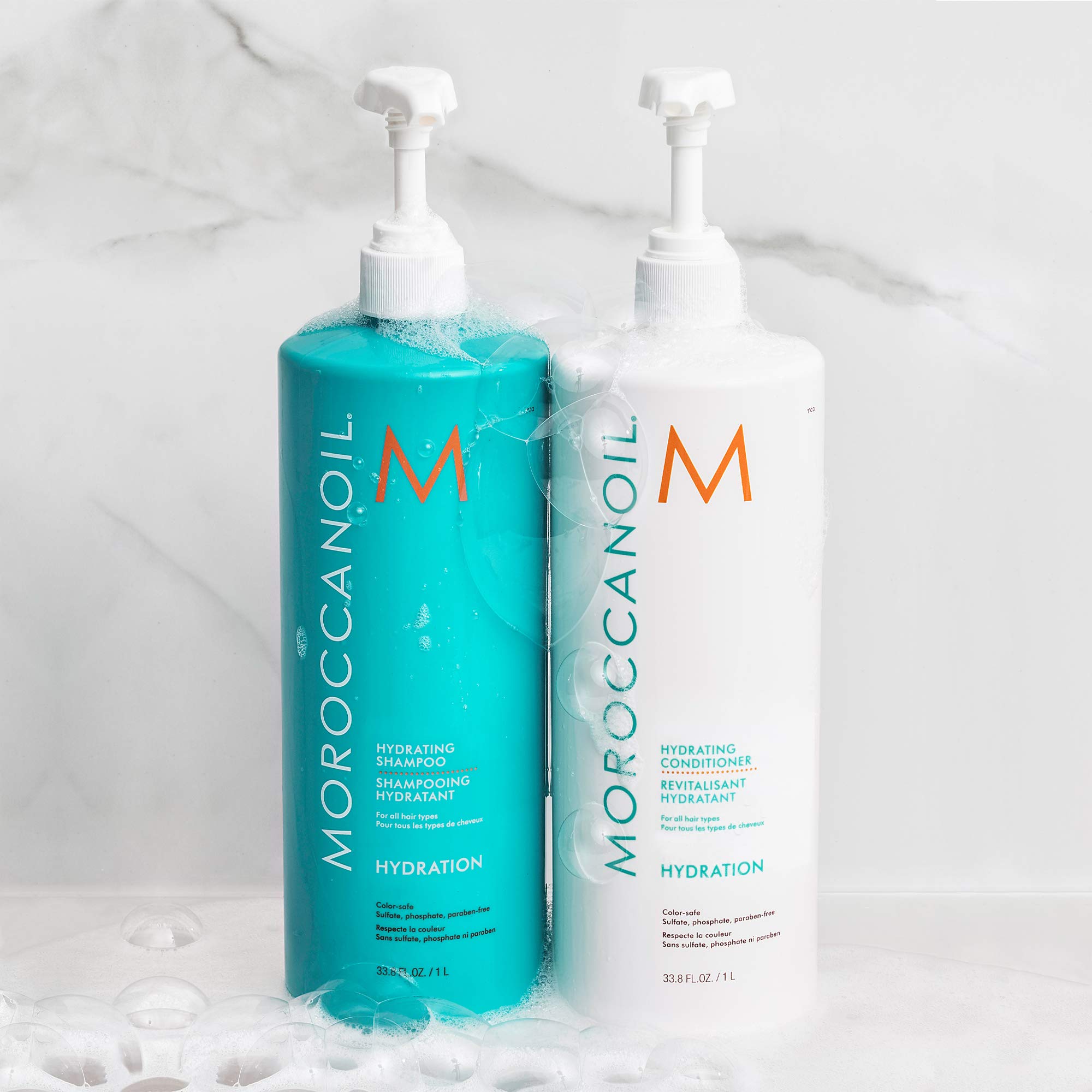 Moroccanoil Hydrating Shampoo & Conditioner Set for Dry & Damaged Hair - Repair & Moisturize Hair Care Duo for Salon-Quality Results at Home
