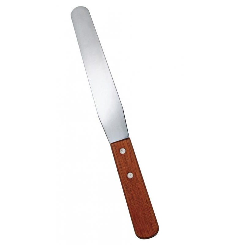 Nella 8-Inch Wooden Cake Spatula - Premium Baking Tool for Cake Decorating, Frosting, and Icing - Perfect for Home Bakers and Professional Chefs