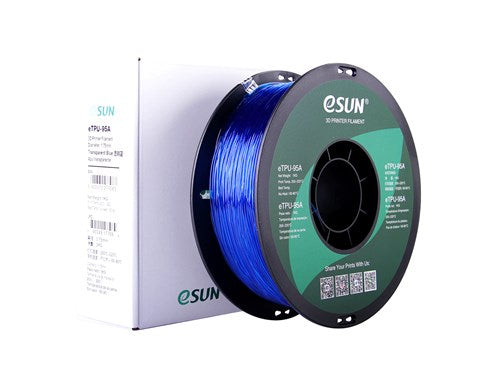 eSUN eTPU 95A 3D Printer Filament 1.75mm 1kg Spool - Flexible TPU Filament for Cosplay, Phone Cases & Shock Absorbing Parts - Multiple Color Options