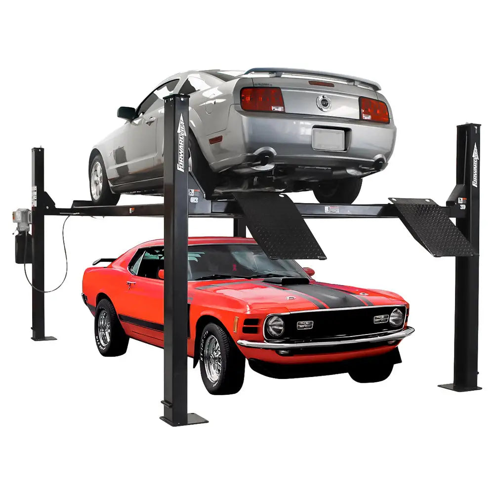 Forward Lift EFP9 9000 lb Capacity 4 Post Auto Lift for Cars & Light Trucks - Perfect for Home Garages, Auto Shops & Vehicle Storage